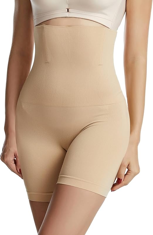 Slim-Fit Shapewear Shorts – High Waist Tummy Control Comfort