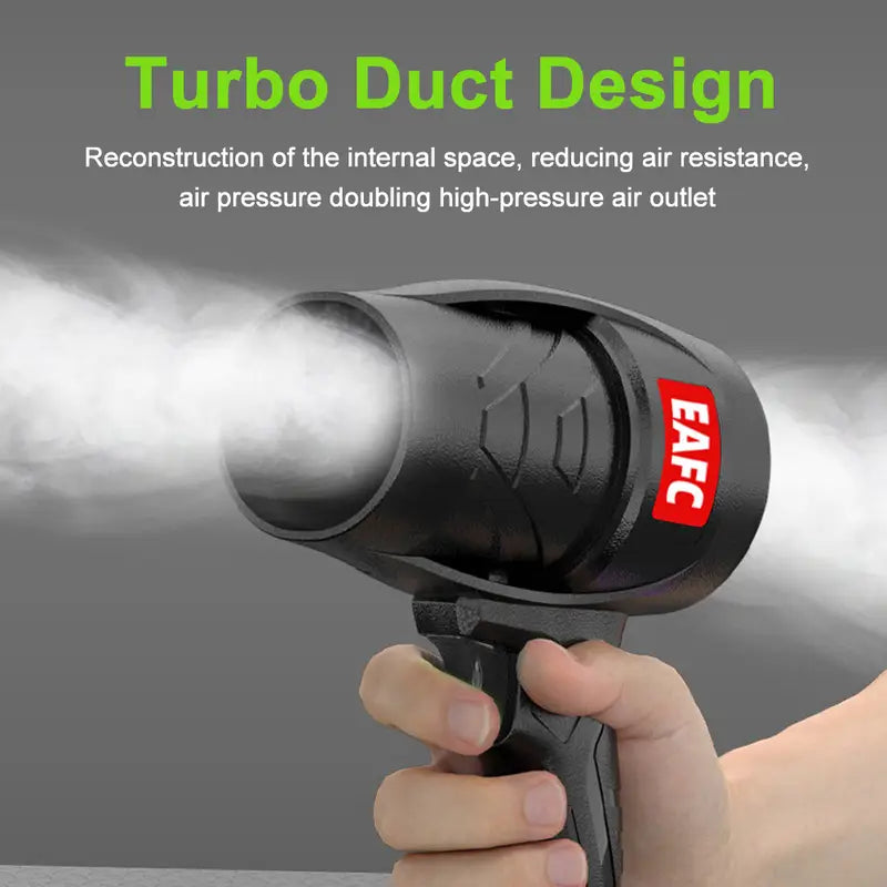 EAFC Turbo Blower – Powerful Cordless Air Blower for Car & Home Cleaning | Long Battery, Lightweight & Durable Design